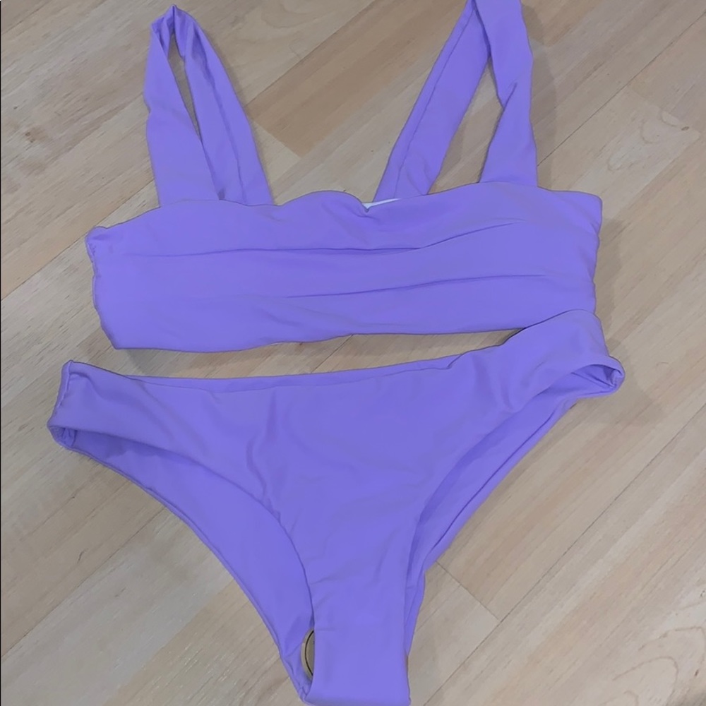 purple bikini